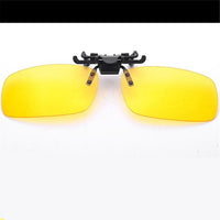 Uv400 Polarized Lens Myopia Clip On Sunglasses Men Women Night Vision Clip On-Polarized Sunglasses-Bargain Bait Box-L Yellow-Black-Bargain Bait Box