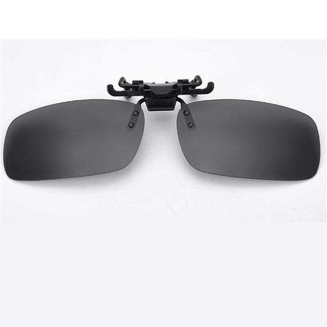 Uv400 Polarized Lens Myopia Clip On Sunglasses Men Women Night Vision Clip On-Polarized Sunglasses-Bargain Bait Box-L gray-Black-Bargain Bait Box