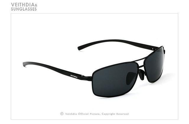 Veithdia Polarized Men&#39;S Sunglasses Aluminum Sun Glasses Eyewear For Men-Polarized Sunglasses-Bargain Bait Box-Black-Bargain Bait Box