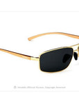 Veithdia Polarized Men'S Sunglasses Aluminum Sun Glasses Eyewear For Men-Polarized Sunglasses-Bargain Bait Box-Gold-Bargain Bait Box