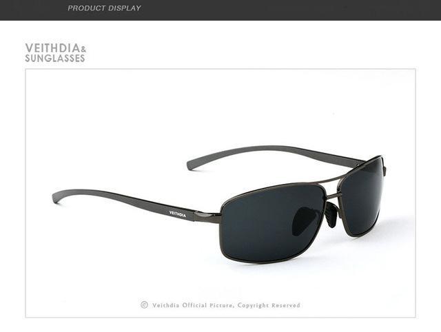 Veithdia Polarized Men&#39;S Sunglasses Aluminum Sun Glasses Eyewear For Men-Polarized Sunglasses-Bargain Bait Box-Gray-Bargain Bait Box