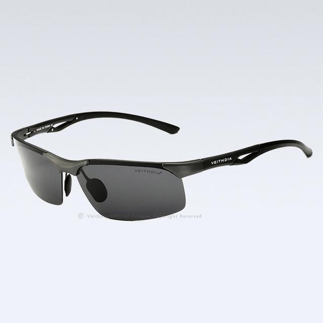 Veithdia Polarized Sunglasses Men Sun Glasses Al Box Male Eyeglasses Oculos De-Polarized Sunglasses-Bargain Bait Box-gray-Bargain Bait Box