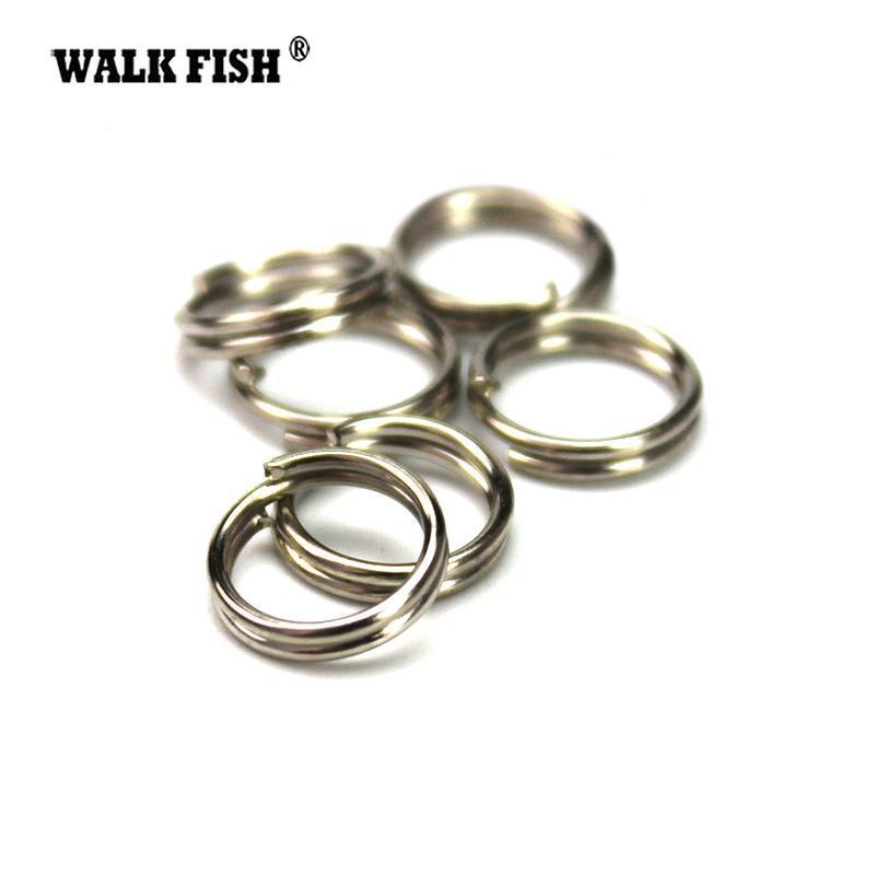 Walk Fish 100Pcs/Lot Stainless Steel Split Rings Fishing Split Ring Fishing-Fishing Split Rings-Bargain Bait Box-0.5x4mm-Bargain Bait Box