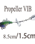 Wdairen Metal Spinner Spoon 11.5G Vib Hard Bait Fish Treble Hook Perch Tackle-Inline Spinners-Bargain Bait Box-B-Bargain Bait Box