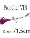 Wdairen Metal Spinner Spoon 11.5G Vib Hard Bait Fish Treble Hook Perch Tackle-Inline Spinners-Bargain Bait Box-C-Bargain Bait Box