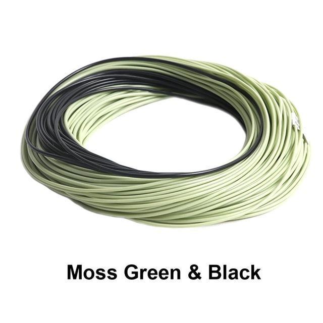 Weight Forward Floating Fly Fishing Line With Sinking Tip 100Ft Multy Size To-Fly Fishing Lines & Backing-Bargain Bait Box-Moss Green and Black-4.0-Bargain Bait Box