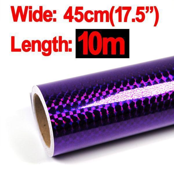 Wifreo 1 Roll Lure Building Jig Squid Skin Holographic Adhesive Film Sticker-Holographic Stickers-Bargain Bait Box-10meter purple-Bargain Bait Box