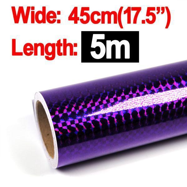 Wifreo 1 Roll Lure Building Jig Squid Skin Holographic Adhesive Film Sticker-Holographic Stickers-Bargain Bait Box-5meter purple-Bargain Bait Box