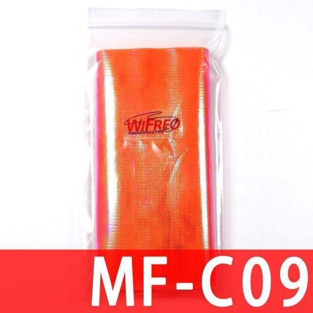 Wifreo 15Cmx110Cm Metalic Holographic Flash Film Mesh Back Durable Sabiki Fish-Holographic Stickers-Bargain Bait Box-1BAG MFC09-Bargain Bait Box