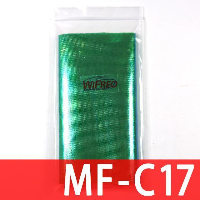 Wifreo 15Cmx110Cm Metalic Holographic Flash Film Mesh Back Durable Sabiki Fish-Holographic Stickers-Bargain Bait Box-1BAG MFC17-Bargain Bait Box
