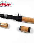 Wifreo 1Set Soft Cork Split Grip Rod Handle Baitcast Fishing Rod Building And-Fishing Rod Handles & Grips-Bargain Bait Box-Bargain Bait Box
