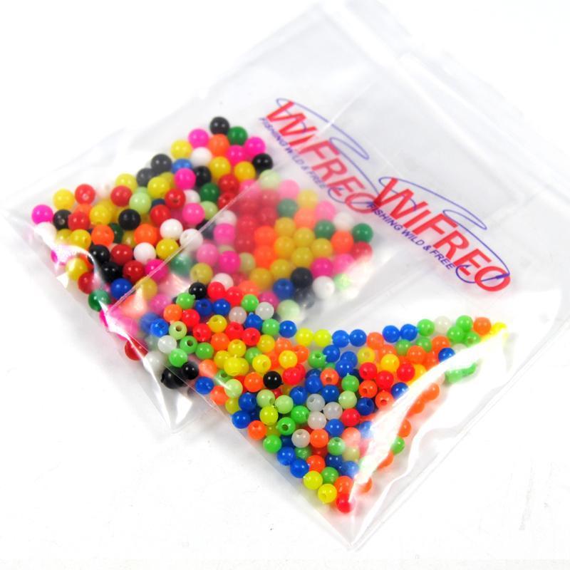 Wifreo 200Pcs Multiple Color Fishing Rigging Plastic Beads Stops For Lure-Fishing Beads-Bargain Bait Box-4mm 200pcs mix-Bargain Bait Box