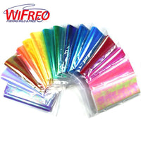 Wifreo 5Bags X 15Cmx110Cm Strengthened Metalic Holographic Flash Film Durable-Holographic Stickers-Bargain Bait Box-5 bags mix color C-Bargain Bait Box