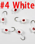 Wifreo 6Pcs Foam Popper Head With Hook Floating Popper Lure Tying Material-Top Water Baits-Bargain Bait Box-6pcs white-Bargain Bait Box