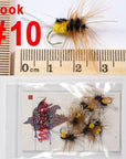 Wifreo 6Pcs Trout Fly Fishing Flies Nymph Chironomids Buzzers Worm Scud Pheasant-Flies-Bargain Bait Box-Bitch Creek Stonefly-Bargain Bait Box