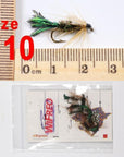 Wifreo 6Pcs Trout Fly Fishing Flies Nymph Chironomids Buzzers Worm Scud Pheasant-Flies-Bargain Bait Box-Zugbug-Bargain Bait Box