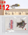 Wifreo 6Pcs Trout Fly Fishing Flies Nymph Chironomids Buzzers Worm Scud Pheasant-Flies-Bargain Bait Box-bead hares ear-Bargain Bait Box