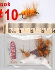 Wifreo 6Pcs Trout Fly Fishing Flies Nymph Chironomids Buzzers Worm Scud Pheasant-Flies-Bargain Bait Box-bead worm-Bargain Bait Box