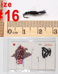 Wifreo 6Pcs Trout Fly Fishing Flies Nymph Chironomids Buzzers Worm Scud Pheasant-Flies-Bargain Bait Box-black emerger-Bargain Bait Box