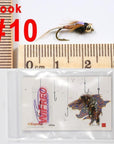 Wifreo 6Pcs Trout Fly Fishing Flies Nymph Chironomids Buzzers Worm Scud Pheasant-Flies-Bargain Bait Box-cooper john-Bargain Bait Box