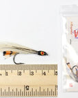 Wifreo 6Pcs Trout Fly Fishing Flies Streamer Fly Muddler Egg Leech Peacock-Flies-Bargain Bait Box-black emerger-Bargain Bait Box