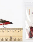 Wifreo 6Pcs Trout Fly Fishing Flies Streamer Fly Muddler Egg Leech Peacock-Flies-Bargain Bait Box-white black buzzer-Bargain Bait Box