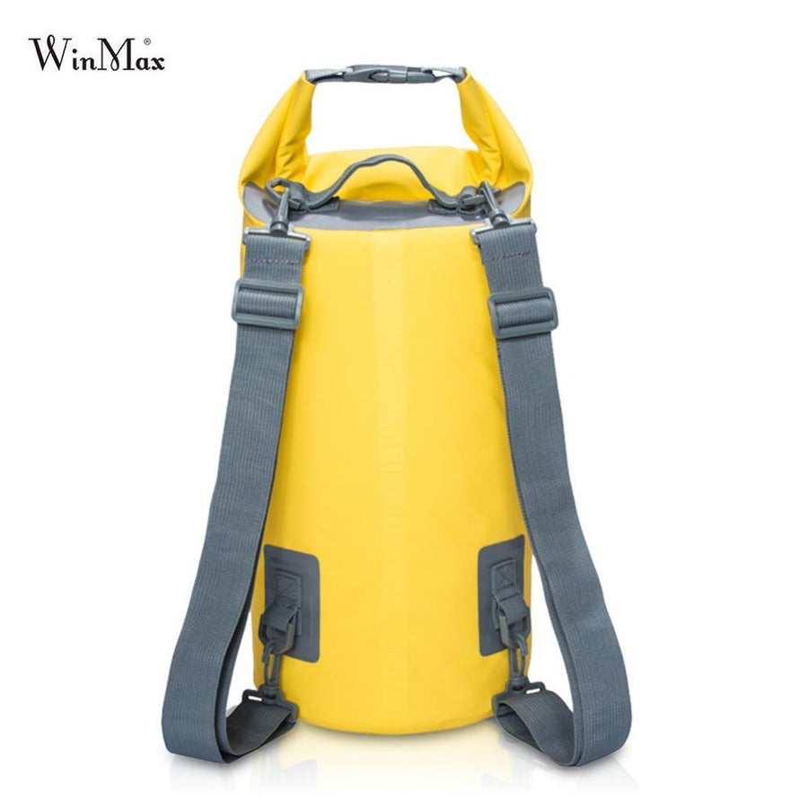 Winmax Waterproof Dry Bag Backpack Sack Storage Bag Rafting Sports Kayaking-Dry Bags-Bargain Bait Box-15L Yellow-Bargain Bait Box