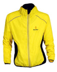Wolfbike Men Coat Windproof Road Bike Long Sleeve Jersey Wind Rain Waterproof-Rain Coats-Bargain Bait Box-Yellow-S-Bargain Bait Box