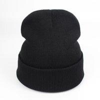 Women Hat Solid Knitted Beanie Hats For Women Mens Ladies Unisex Bone Cotton-Beanies-Bargain Bait Box-Black-Bargain Bait Box