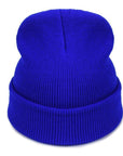 Women Hat Solid Knitted Beanie Hats For Women Mens Ladies Unisex Bone Cotton-Beanies-Bargain Bait Box-Blue-Bargain Bait Box