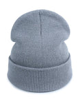 Women Hat Solid Knitted Beanie Hats For Women Mens Ladies Unisex Bone Cotton-Beanies-Bargain Bait Box-Gray-Bargain Bait Box