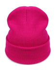 Women Hat Solid Knitted Beanie Hats For Women Mens Ladies Unisex Bone Cotton-Beanies-Bargain Bait Box-Rose Red-Bargain Bait Box