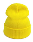 Women Hat Solid Knitted Beanie Hats For Women Mens Ladies Unisex Bone Cotton-Beanies-Bargain Bait Box-Yellow-Bargain Bait Box