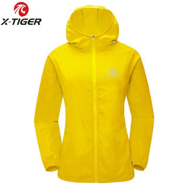 X-Tiger Unisex Rain Coat Jersey Multi Jacket Waterproof Windproof Ciclismo Mtb-Rain Coats-Bargain Bait Box-Yellow-S-Bargain Bait Box