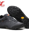 Xiang Guan Men Hiking Boots Cow Leather Women Trekking Shoes Black Waterproof-sneakers manufacturer Store-Low Style Gray-4-Bargain Bait Box