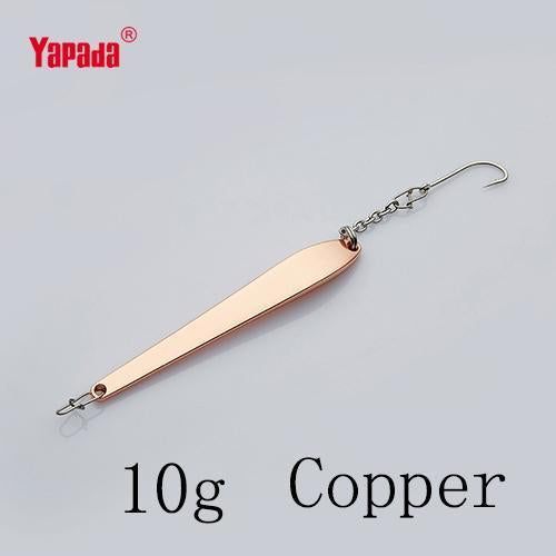 Yapada Ice Fishing 507 Chopsticks 10G /14G Bkk Hook 73Mm/82Mm Multicolor Metal-Jigging Spoons-Bargain Bait Box-Copper 10g-Bargain Bait Box
