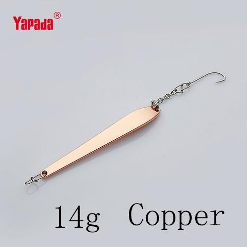 Yapada Ice Fishing 507 Chopsticks 10G /14G Bkk Hook 73Mm/82Mm Multicolor Metal-Jigging Spoons-Bargain Bait Box-Copper 14g-Bargain Bait Box