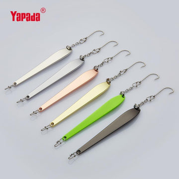 Yapada Ice Fishing 507 Chopsticks 10G /14G Bkk Hook 73Mm/82Mm Multicolor Metal-Jigging Spoons-Bargain Bait Box-Silver 10g-Bargain Bait Box