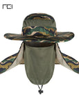 Yifei Wind-Proof Sun Hats Spf 30+ Uv Protection Fishing Hat Cap Waterproof Big-Hats-Bargain Bait Box-light grey-Bargain Bait Box