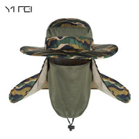 Yifei Wind-Proof Sun Hats Spf 30+ Uv Protection Fishing Hat Cap Waterproof Big-Hats-Bargain Bait Box-light grey-Bargain Bait Box