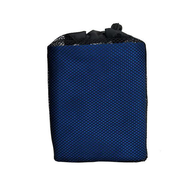 Zipsoft Beach Towel Microfiber Fabric Quick Drying S Sports Swimming Camping-Fishing Towels & Wipes-Bargain Bait Box-Blue with mesh bag-35x75cm-Russia-Bargain Bait Box