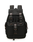 A++ Quality Outdoor Travel Luggage Army Bag Canvas Hiking Backpack-happiness bride-black-Bargain Bait Box