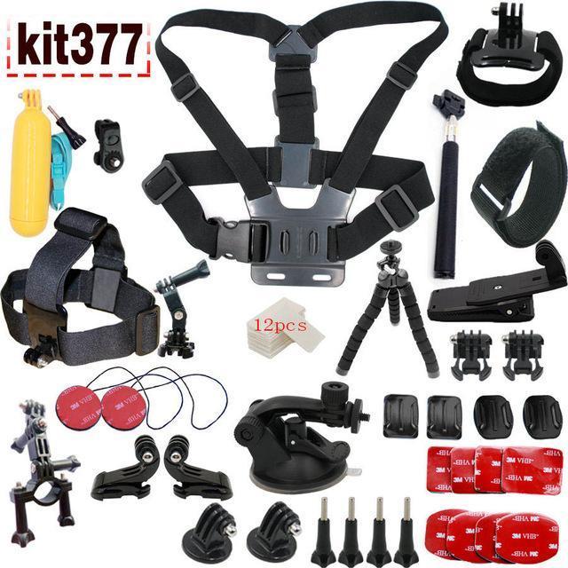 A9 For Gopro Accessories Set For Go Pro Hero 6 5 4 3 Kit Mount For Sjcam-Action Cameras-A9 Official Store-KT377-Bargain Bait Box