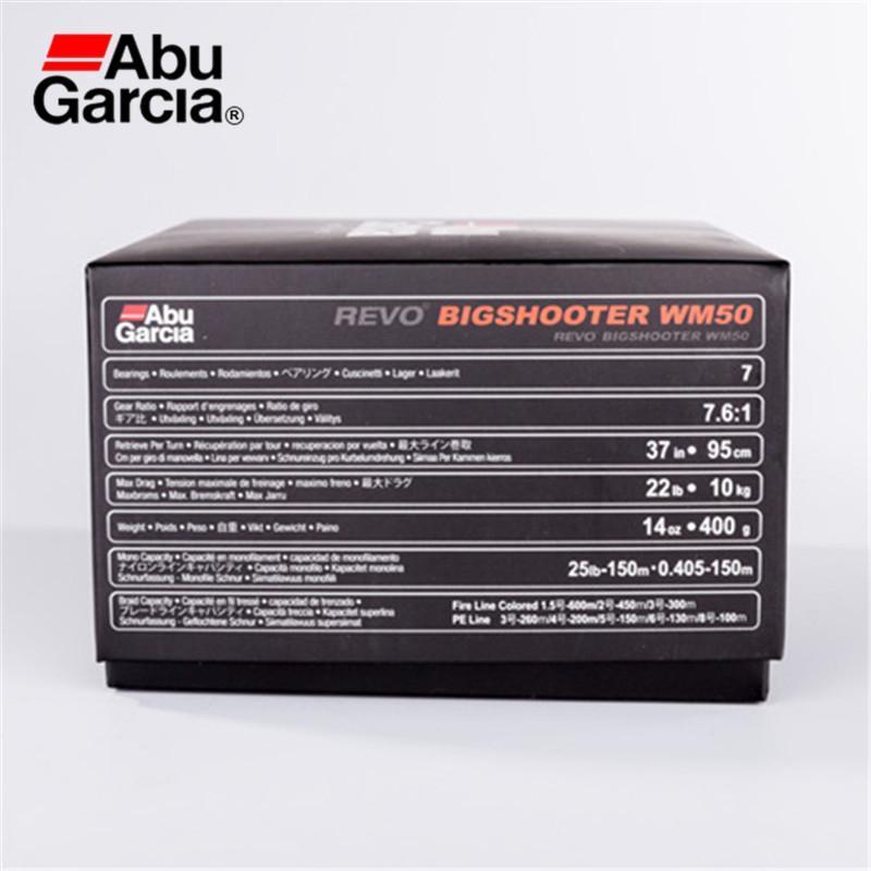 Abu Garcia Revo Bigshooter Wm50 6+1Bb 7.6:1 Baitcasting Reel Water Drop Wheel-Baitcasting Reels-Pro Angler Store-Left Hand-Bargain Bait Box