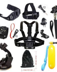 Accessories Set For Gopro Hero 5 For Yi 4K Chest Head Mount Strap Float Bobber-Action Cameras-Techlife Store-Kit 3-Bargain Bait Box