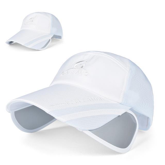 Adjustable Fishing Caps Outdoor Sports Men'S Fishing Hats Travel Mountain-MoeTron Store-White-Bargain Bait Box