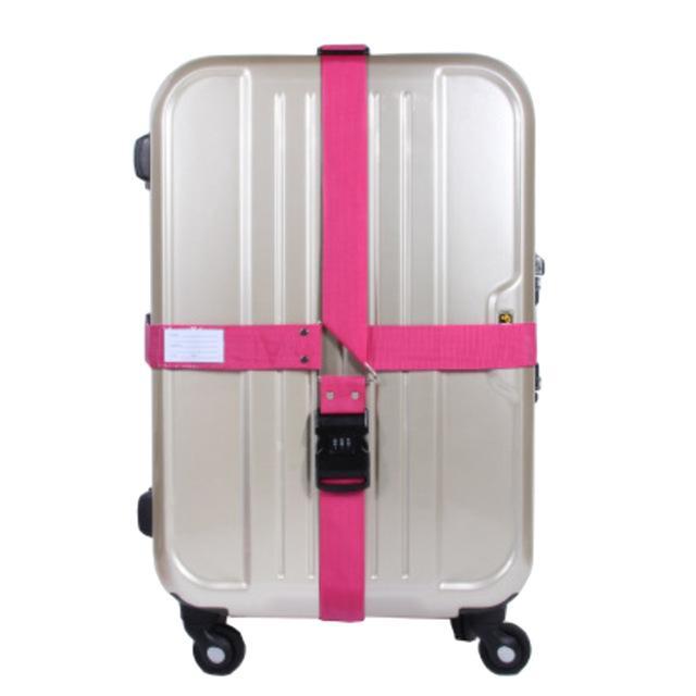 Adjustable Luggage Strap Password Lock Suitcase Strap Quick Release Travel-Live Beautiful-Rosy-Bargain Bait Box