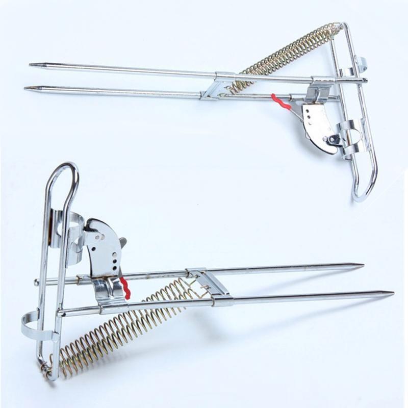 Adjustable Support Automatic Holder Stainless Steel Double Spring Tip-Up Hook-Automatic Fishing Rods-Misaka&#39;s Outdoor Store-Bargain Bait Box
