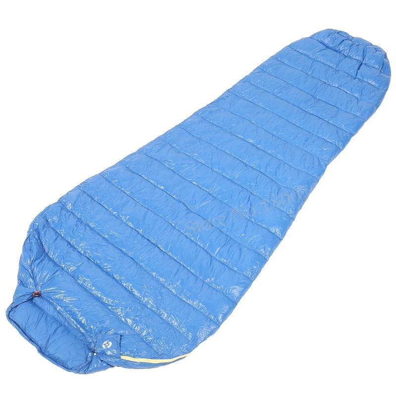 Aegismax M2 Lengthened Blue Wing Mummy Sleeping Bag Ultralight White Goose-Mount Hour Outdoor Co.,Ltd store-180x78cm Blue M-Bargain Bait Box