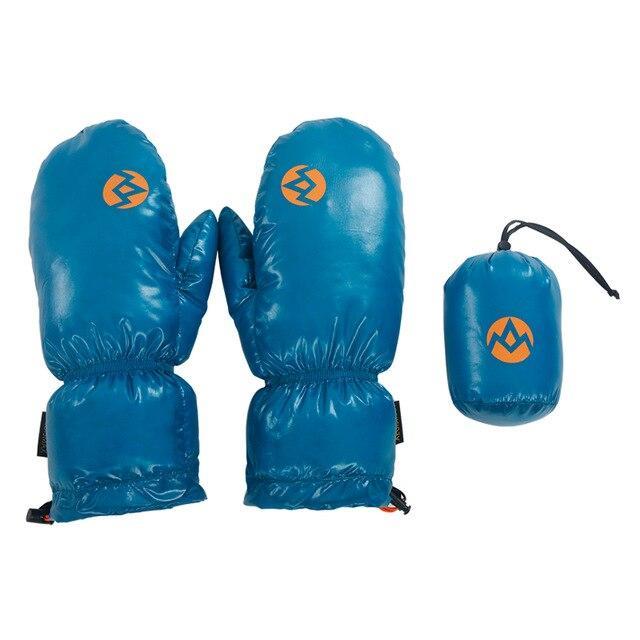 Aegismax Unisex Winter Warm Waterproof Nylon 95% White Goose Down Gloves-Hiking Gloves-YOUGLE store-Blue-Bargain Bait Box